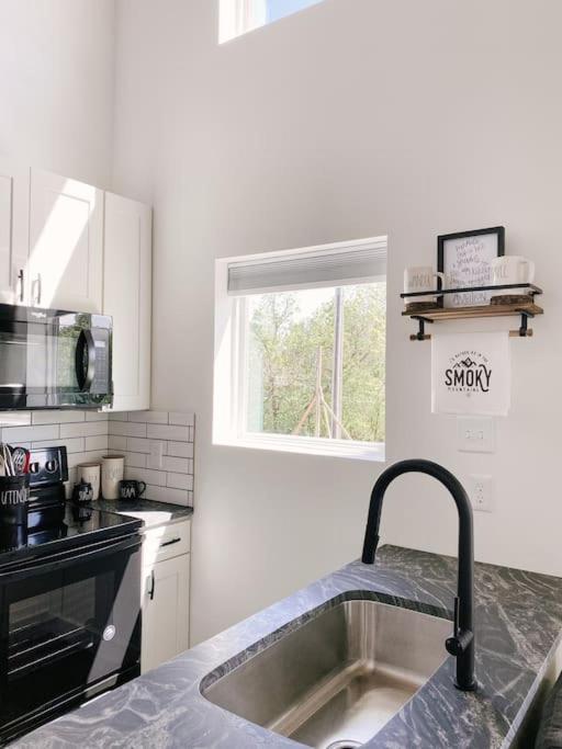 Modern Smoky Mountain Tiny House Apartment Pigeon Forge Bagian luar foto